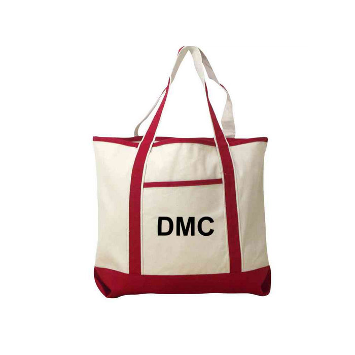 initial canvas bag